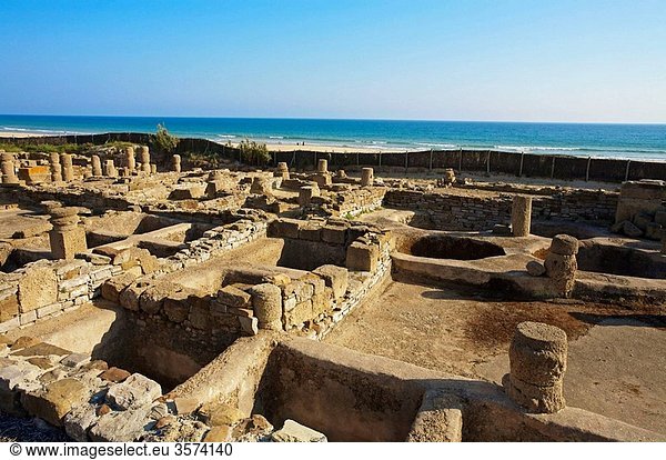 Ruins of old roman city of Baelo Claudia  Tarifa. Cadiz province  Andalusia  Spain