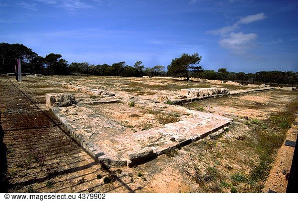 Ruins of Roman Castellum  Can Blai  3rd Century  Es Carnatge  Formentera  Balearic Islands  Spain