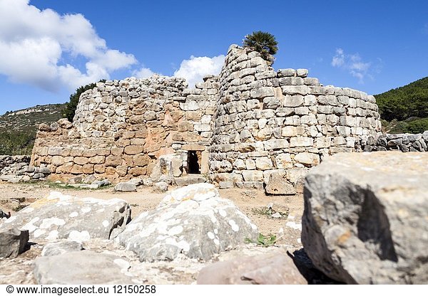Ruins of the ancient Nuraghic civilization of Palmavera. Alghero  Sardinia. Italy.