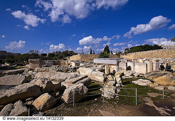 Ruins of the Temple of Tarxien Malta