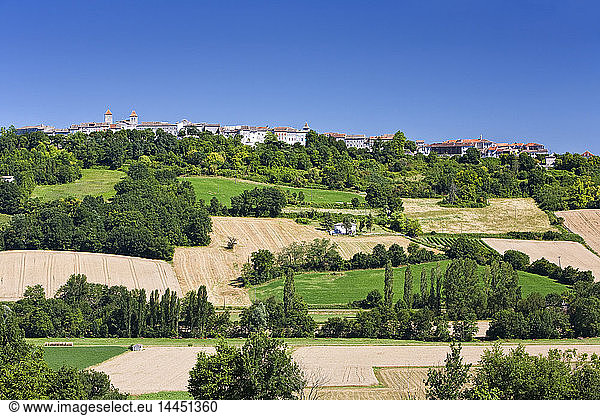 Rural French Town and Landscape