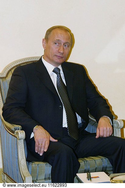 Russian President Vladimir Putin at Belem Place in Lisbon Portugal.