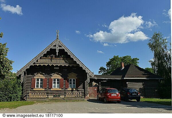 Russian wooden house  Russian colony  Potsdam  Brandenburg  Germany  Europe
