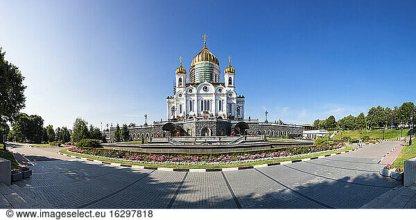 Russland  Moskau  Christ-Erlöser-Kathedrale und Park