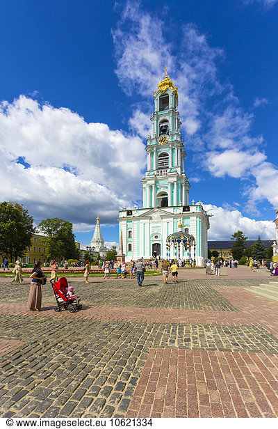 Russland  Sergijew Posad  Dreifaltigkeit Lavra von St. Sergius  Glockenturm
