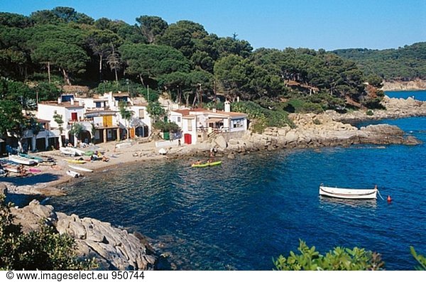 S´Alguer (S´Alguer Cove) Cala in Palamos. Costa Brava. Provinz Girona. Spanien