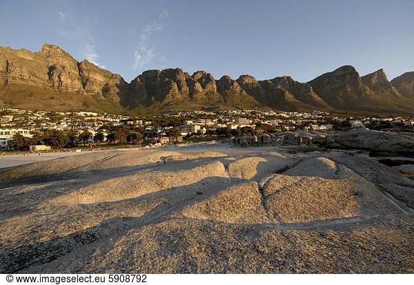 Südliches Afrika  Südafrika  Panorama  Berg  Ansicht  Western Cape  Westkap  Camps Bay  Kapstadt