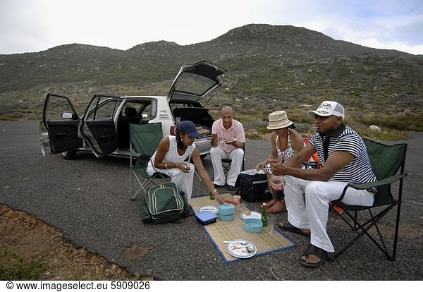 Südliches Afrika Südafrika sitzend 4 nehmen Lebensmittel Fernverkehrsstraße Tourist Western Cape Westkap Kapstadt