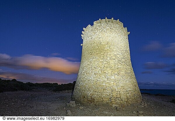 S?.Estalella-Turm  erbaut von Sim? Carri?   1577  Llucmajor  Mallorca  Balearische Inseln  Spanien.