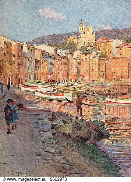 S. Margherita Ligure  um 1910  (1912). Künstler: Walter Frederick Roofe Tyndale.