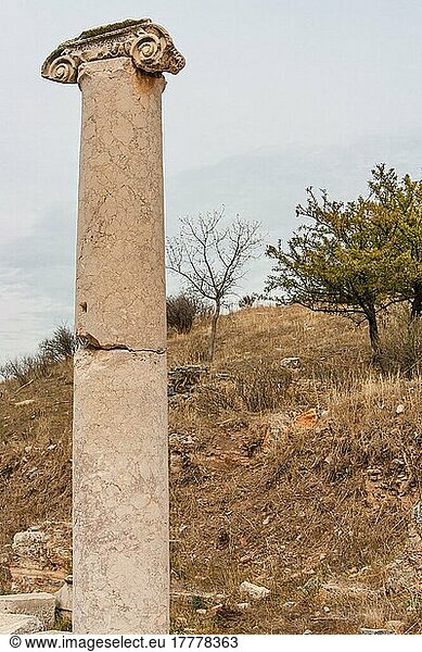 Säule  Ephesus  Türkei  Asien