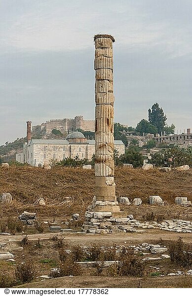 Säule  Ephesus  Türkis
