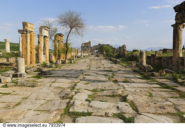 Säulenstraße antike Stadt Hierapolis