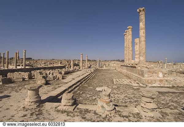 Sabratha Roman Website  UNESCO Weltkulturerbe  Tripolitanien  Libyen  Nordafrika  Afrika