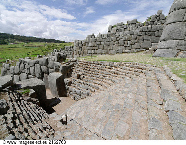 Sacsayhuamán archäologische Stätte in der Nähe von Cusco. Peru