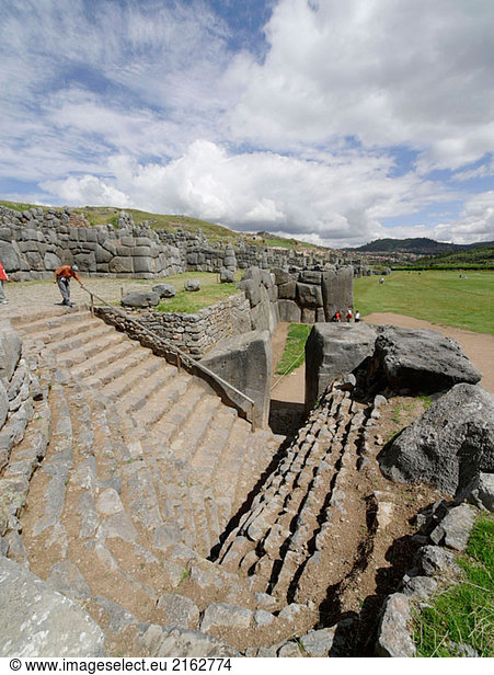 Sacsayhuamán archäologische Stätte in der Nähe von Cusco. Peru