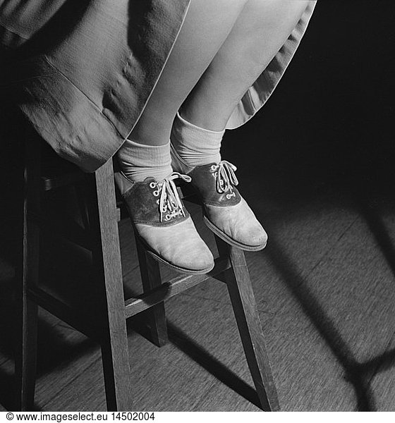 Saddle Shoes of High School Teenage Girl  Washington DC  USA  Esther Bubley for Office of War Information  October 1943