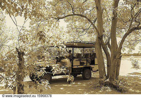 Safari-Fahrzeug  Moremi-Reserve  Botswana
