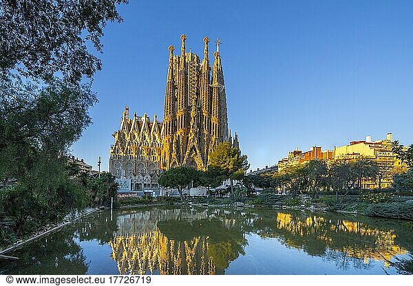 Sagrada Familia  UNESCO World Heritage Site  Barcelona  Catalonia  Spain  Europe