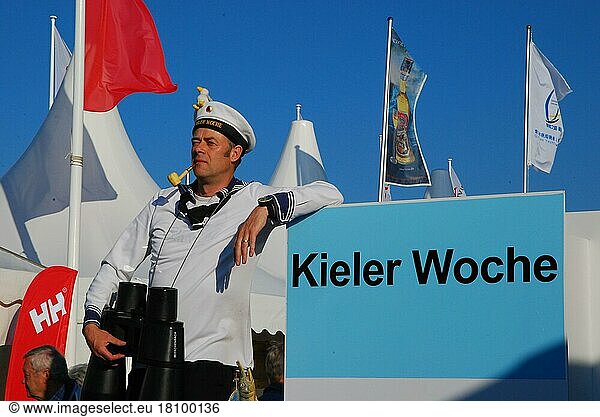 Sailor  Mascot  Kiel Week  Kiel  Schleswig-Holstein  Germany  Europe