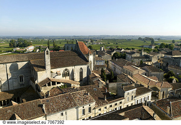 Saint Emilion  UNESCO Weltkulturerbe  Bordeaux Weinberg  Aquitanien  Frankreich  Europa