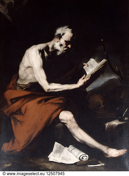 Saint Jerome  17th century. Artist: Jusepe de Ribera