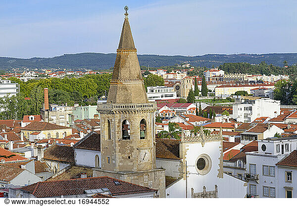 Saint John the Baptist Church  Manueline clock tower  Tomar  Santarem district  Portugal  Europe