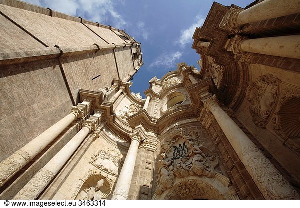 Saint Mary Cathedral and the Miguelete tower,  Valencia,  Spain