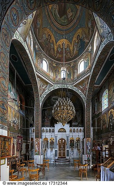 Saint Nikolaos  Griechisch-orthodoxe Kirche  Innenraum mit Altar  Parikia  Paros  Kykladen  Griechenland  Europa