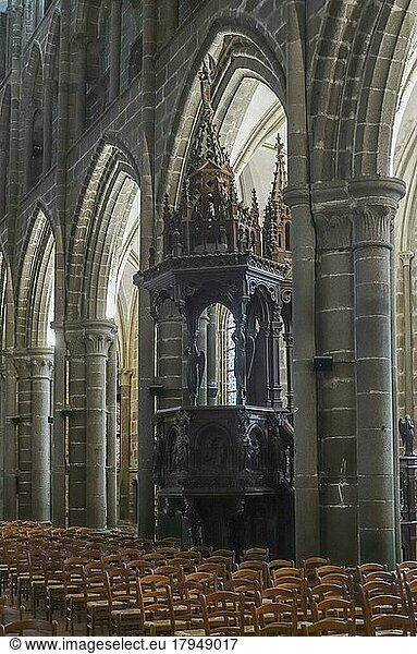 Saint-Samson Gothic Cathedral  Dol-de-Bretagne  Ille-et-Vilaine department  Bretagne Breizh region  France  Europe