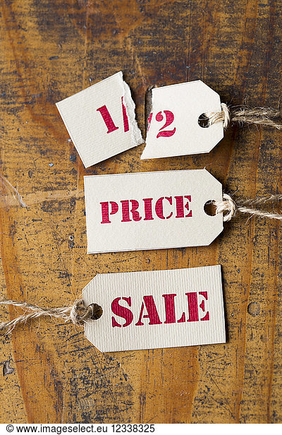 Sale tags half-price