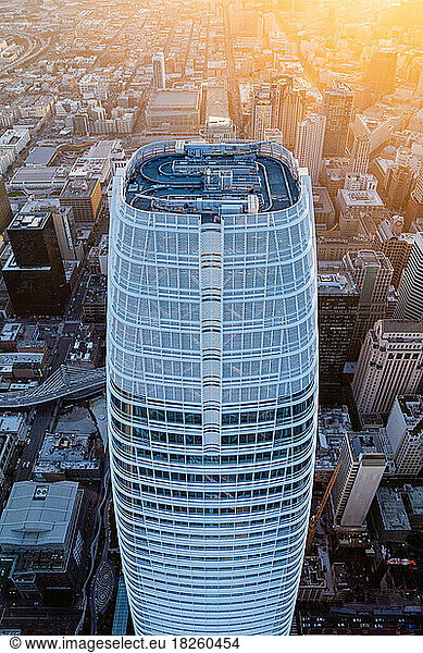 Salesforce Tower San Francisco Sunset