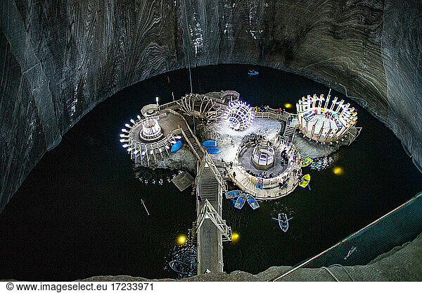 Salina Turda  unterirdisches Salzbergwerk  Touristenattraktion in der Stadt Turda  Rumänien  Europa