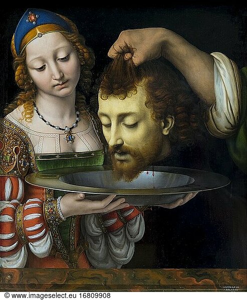 Salome with the Head of Saint John the Baptist  Andrea Solario  1507-1509  Metropolitan Museum of Art  Manhattan  New York City  USA  North America.