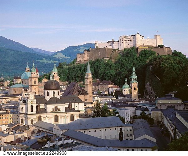 Salzburg  Blick vom Café Winkler. Österreich