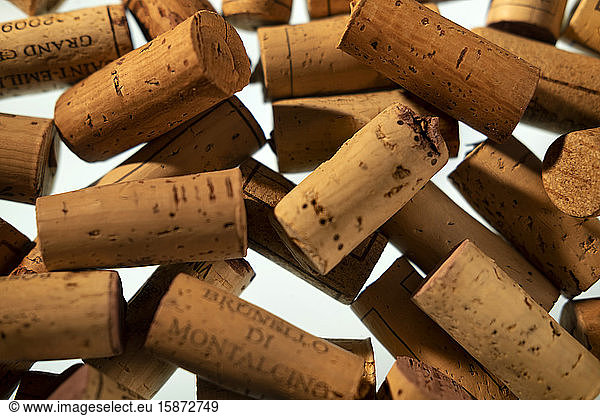 Sammlung von Weinkorken