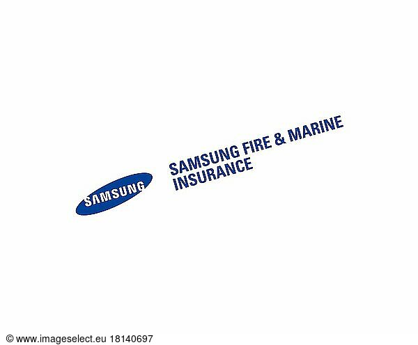 Samsung Fire & Marine Insurance  gedrehtes Logo  Weißer Hintergrund