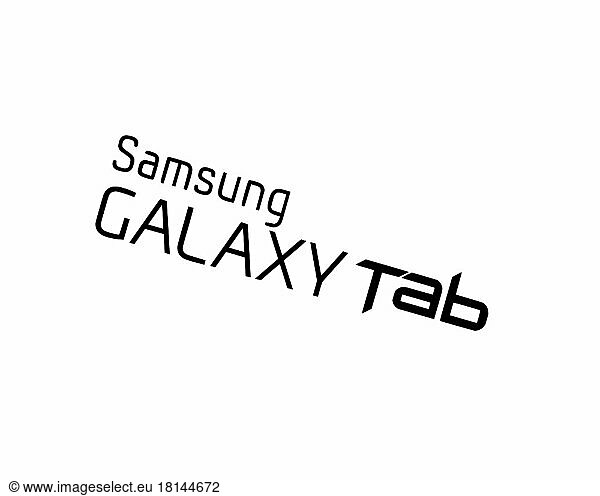 Samsung Galaxy Tab 4 Education  gedrehtes Logo  Weißer Hintergrund B