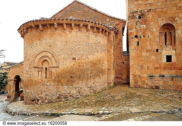 San Esteban de Gormaz  Kirche San Miguel (romanisch  11. Jahrhundert). Provinz Soria  Kastilien und Leon  Spanien.