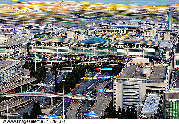 San Francisco International Airport Terminal Aerial Photography