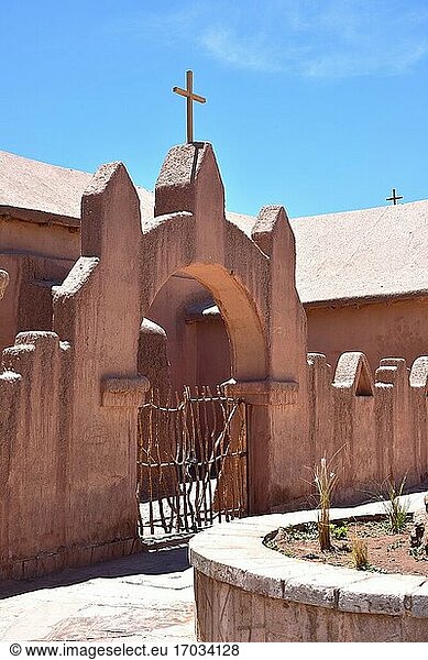 San Pedro de Atacama  San Pedro Kirche. Atacamawüste  Antofagasta  Chile.