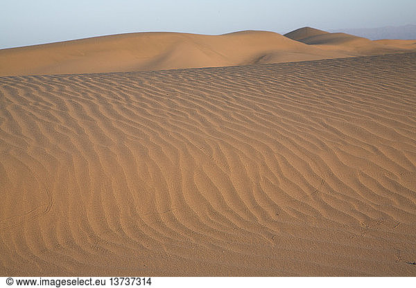 Sanddünen  Wüste Sahara Zagora  Marokko  Nordafrika