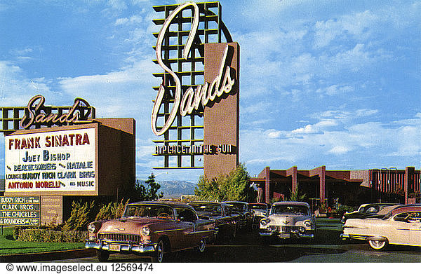 Sands Hotel  Las Vegas  Nevada  USA  1956. Artist: Unknown