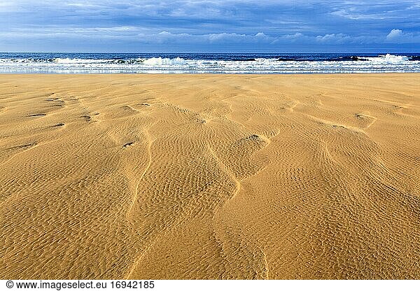 Sandy beach beach coast  Sutherland  Scotland