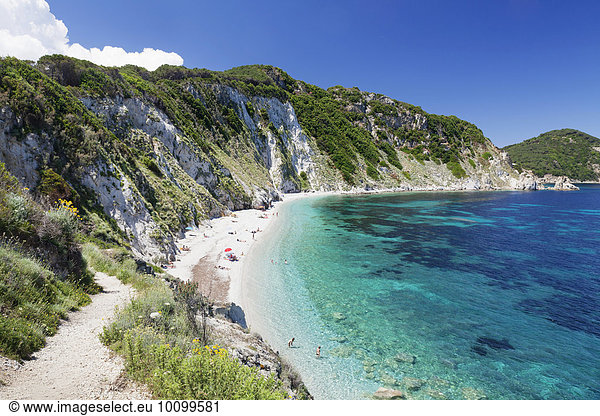 Sansone beach  Elba  Province of Livorno  Tuscany  Italy  Europe