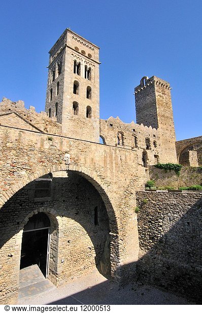 Sant Pere de Rodes benedictine monastery  Port de la Selva. Alt Empordà  Girona province  Catalonia  Spain