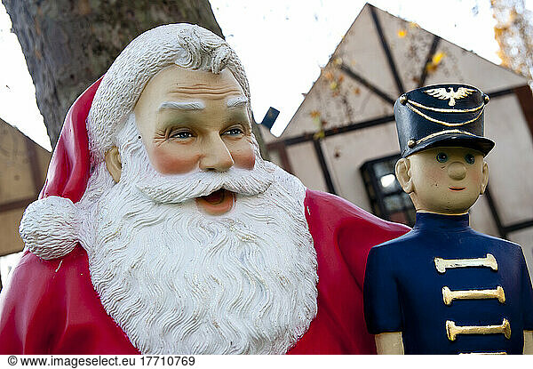 Santa Claus With Toys  Winter Wonderland  London  Uk
