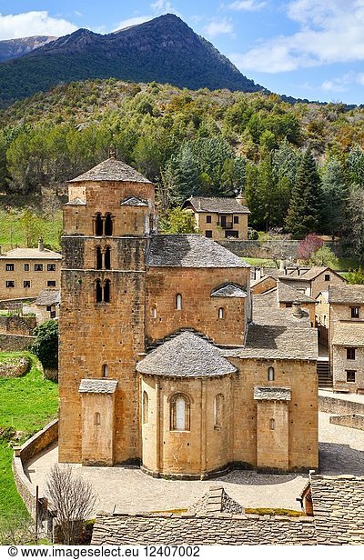 Santa Maria Church  Santa Cruz de la Seros  Huesca province  Aragón  Spain  Europe