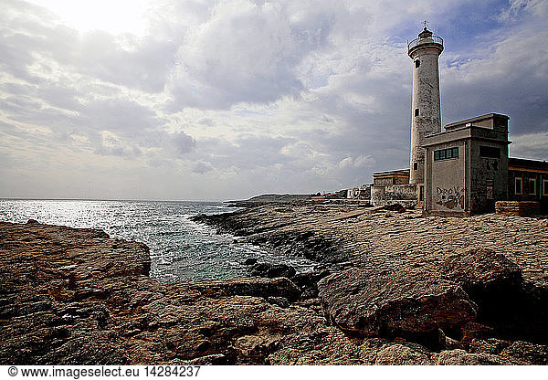 Santacroce lighthouse  Augusta  Sicily  Italy