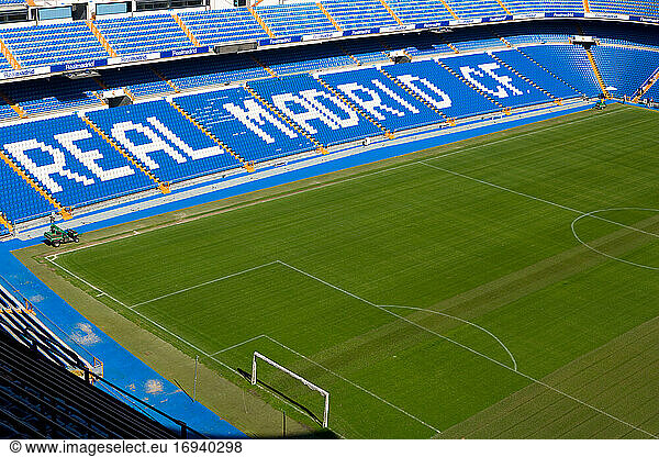 Santiago Bernabeu Stadion von Real Madrid in Madrid  Spanien.